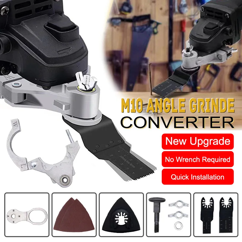1 Set Angle Grinder Conversion Universal Head Adapter M10 Thread for 100 Type Angle Grinder Polisher Polishing Oscillating To
1 Set Angle Grinder Conversion Universal Head Adapter M10 Thread for 100 Type Angle Grinder Polisher Polishing Oscillating To