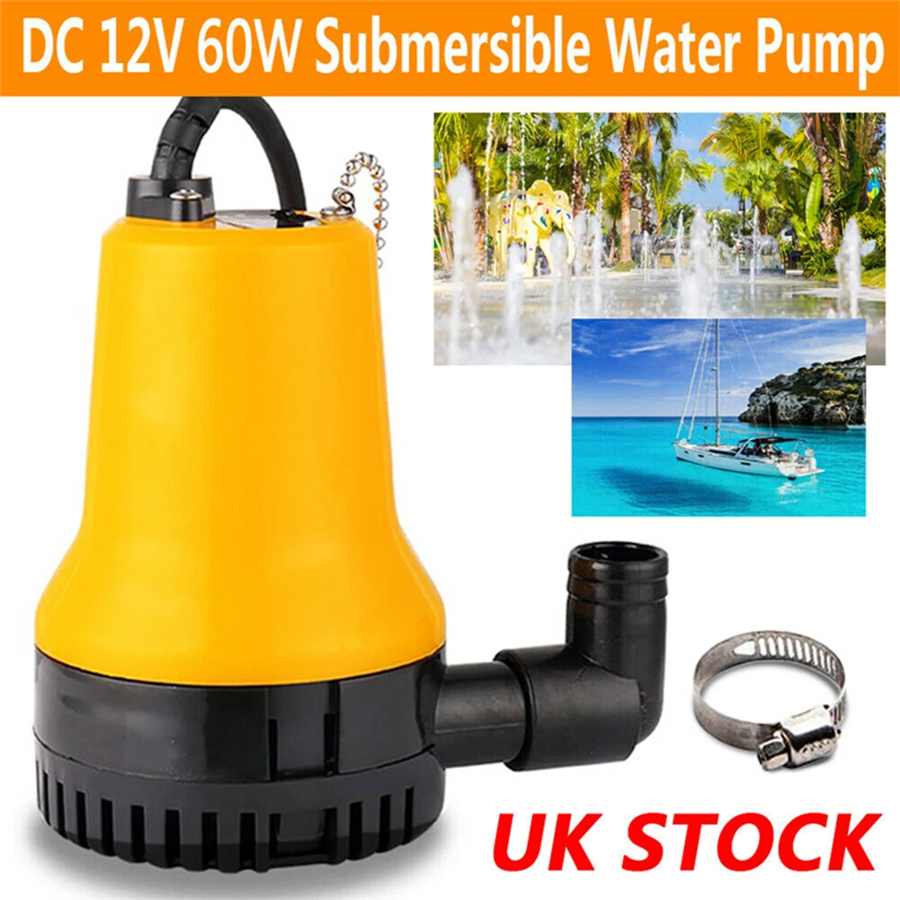 12V/24V 60W Bilge Pump Mini Submersible Electric Pump 1110gph Cabin Drainage Pump Household Pumping for Pond Pools Boats Caravan
12V/24V 60W Bilge Pump Mini Submersible Electric Pump 1110gph Cabin Drainage Pump Household Pumping for Pond Pools Boats Caravan