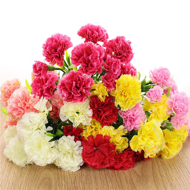 Simulation 10 Head Artificial Carnation Silk Flower Fake Flower For Home Wedding Salon Party Decoration Simulation Flower Branch
Simulation 10 Head Artificial Carnation Silk Flower Fake Flower For Home Wedding Salon Party Decoration Simulation Flower Branch