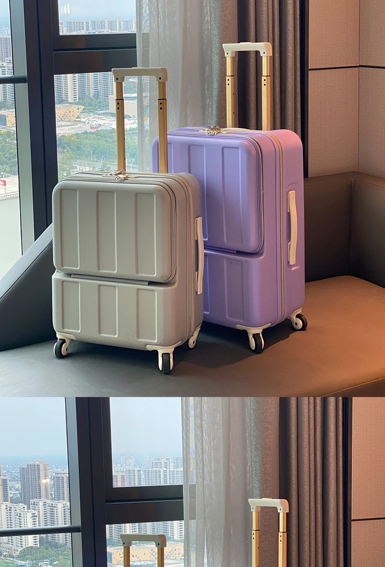 A185 Front opening of luggage multifunctional luggage, female silent universal wheel travel box male password trolley box
A185 Front opening of luggage multifunctional luggage, female silent universal wheel travel box male password trolley box