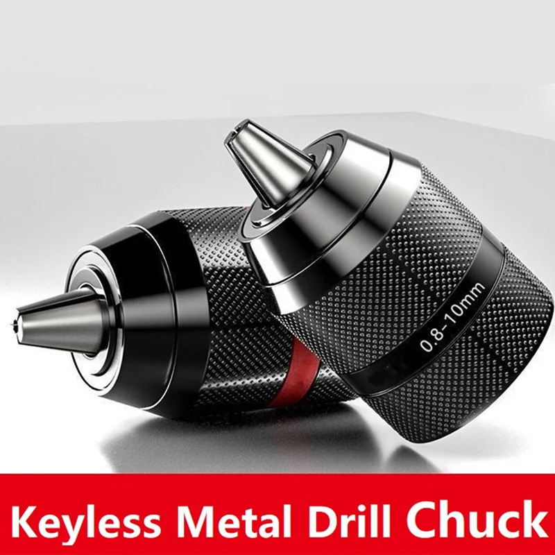 

Self locking metal chuck drill keyless 10mm 13mm Quick Change Conversion Wrench Adapter 1/2 3/8 UNF Impact Electric Hammer