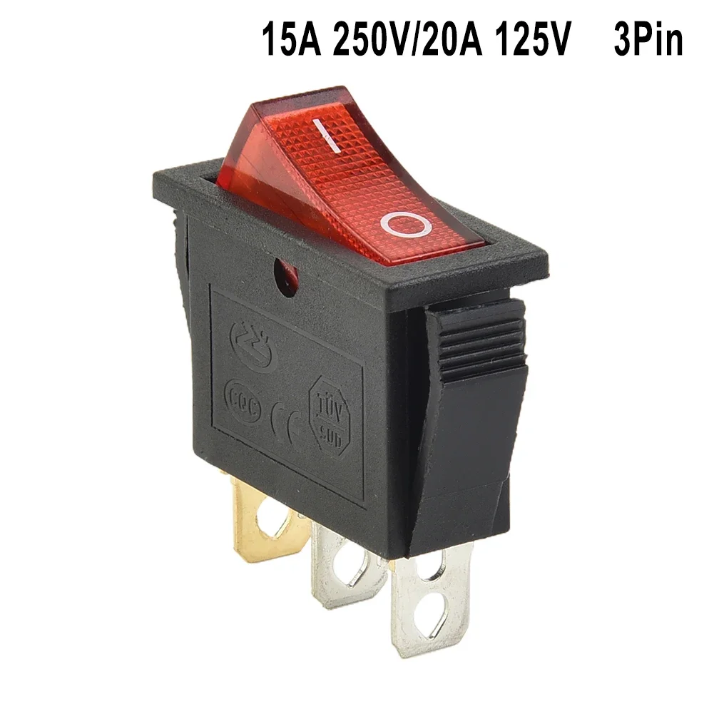 For Household Appliances Rocker Switch Red With Light On-Off 3pin High Quality ON-OFF 3Pin Rocker Switch Easily Installed
For Household Appliances Rocker Switch Red With Light On-Off 3pin High Quality ON-OFF 3Pin Rocker Switch Easily Installed