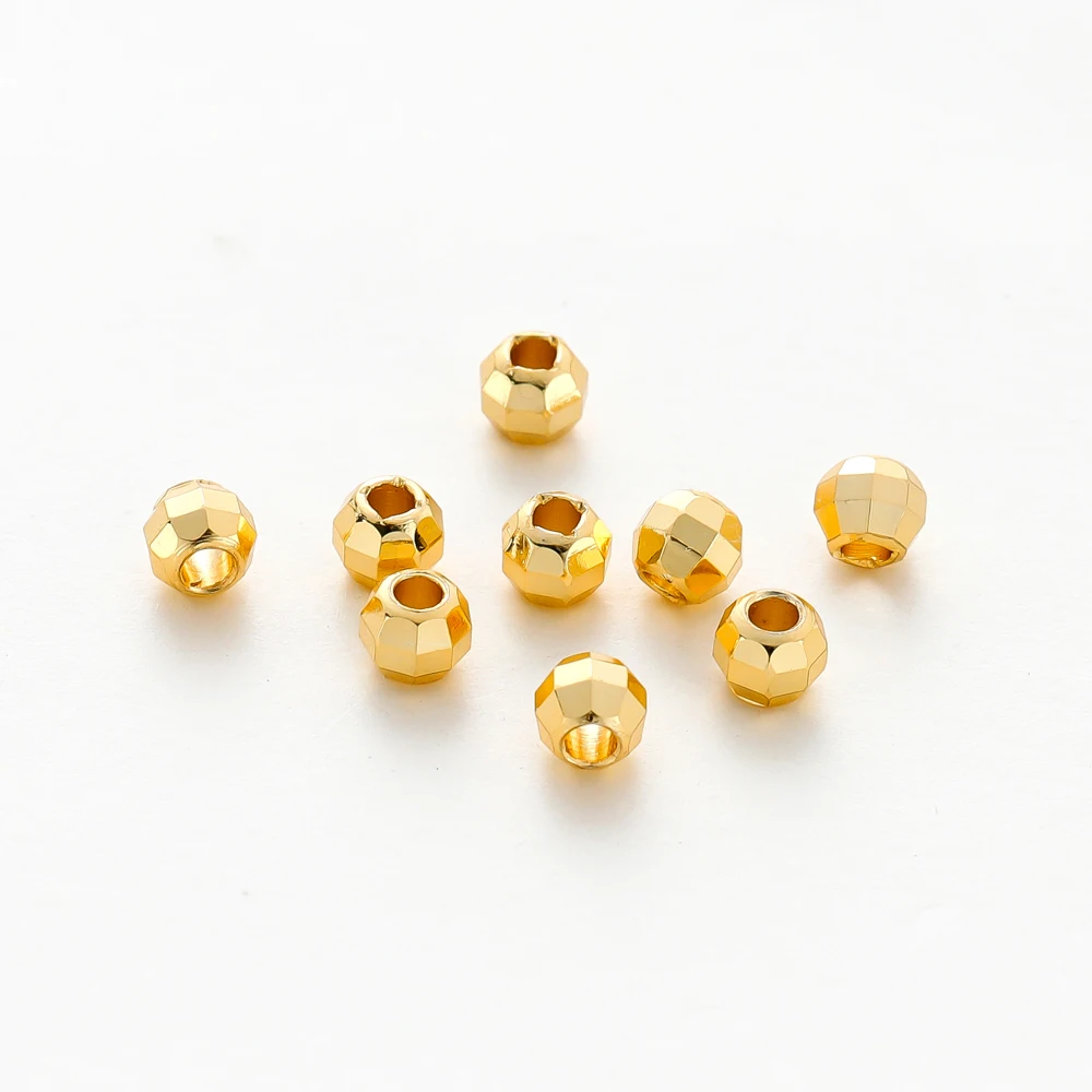 50/100pcs 14K 18K Gold Color Plated Brass Hole 2 3 4mm Round Beads Spacer Beads Bracelet Diy Jewelry Accessories
50/100pcs 14K 18K Gold Color Plated Brass Hole 2 3 4mm Round Beads Spacer Beads Bracelet Diy Jewelry Accessories
