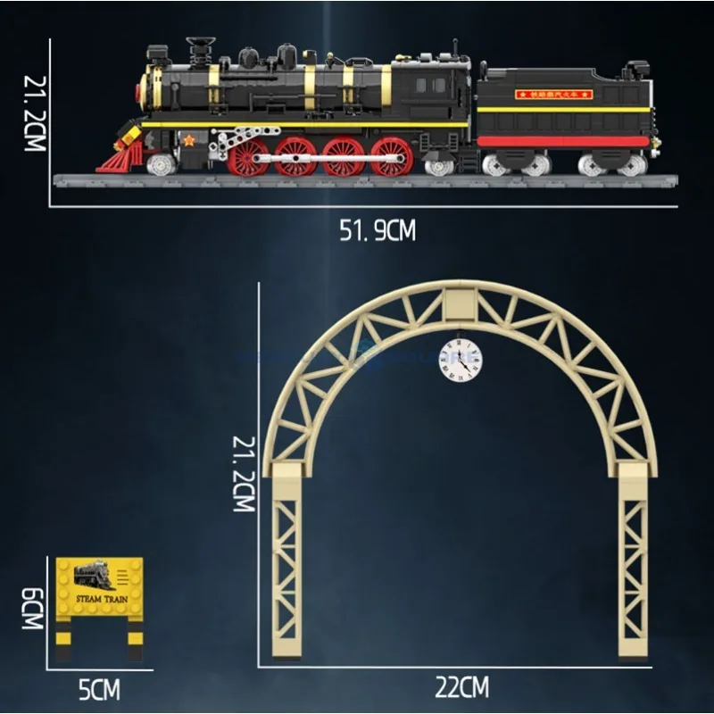 1021PCS Leader Number Simulation Train Building Blocks Model MOC Steam Locomotives Track Tramway Education Bricks Toys Boys Gift 1021PCS Leader Number Simulation Train Building Blocks Model MOC Steam Locomotives Track Tramway Education Bricks Toys Boys Gift