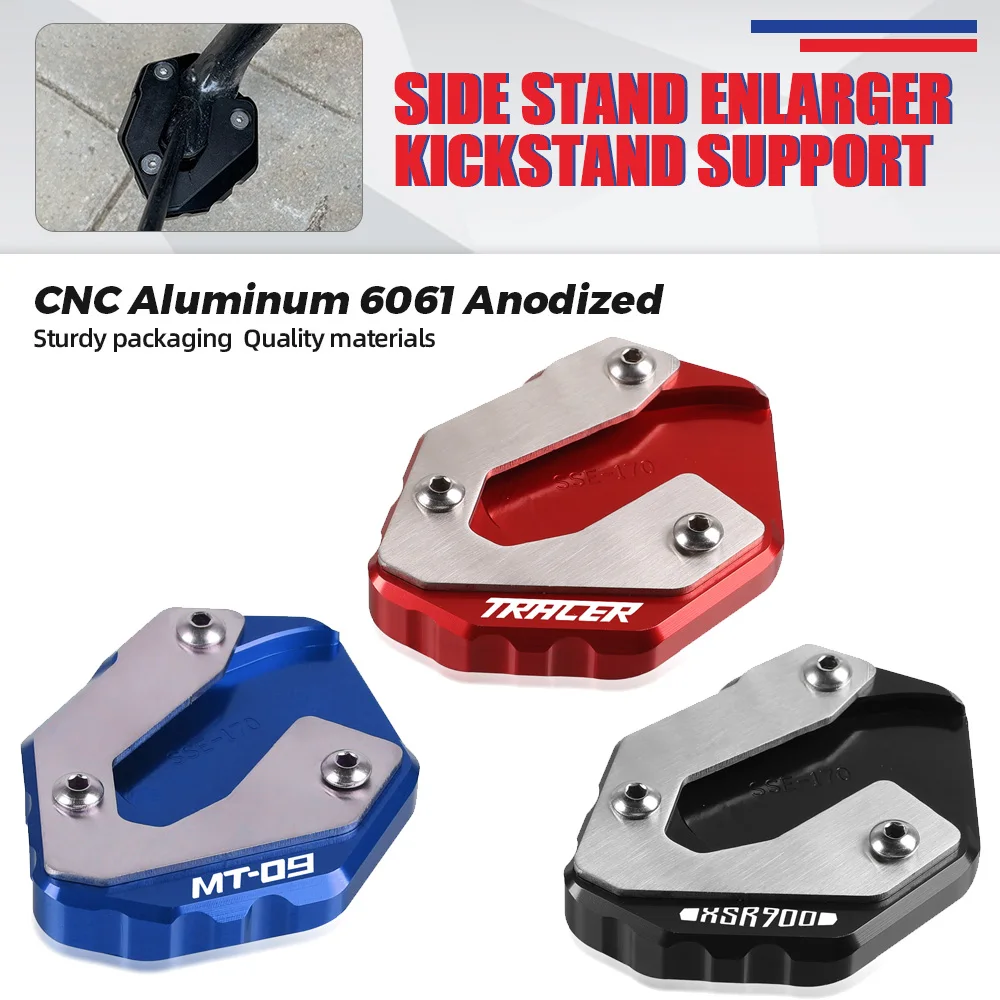 For YAMAHA MT-09 MT 09 MT09 Tracer 900 GT XSR900 2014-2023 2021 Motorcycle Kickstand Foot Side Stand Extension Pad Support Plate
For YAMAHA MT-09 MT 09 MT09 Tracer 900 GT XSR900 2014-2023 2021 Motorcycle Kickstand Foot Side Stand Extension Pad Support Plate