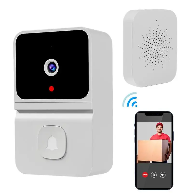 Wireless WiFi Outdoor Doorbell HD Camera Security Door Bell Voice Change Night Vision Video Intercom Home Monitor Door Camera
Wireless WiFi Outdoor Doorbell HD Camera Security Door Bell Voice Change Night Vision Video Intercom Home Monitor Door Camera