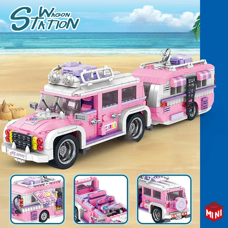 Technical 1149pcs Caravans Recreational Vehicle Mini Size Building Blocks City Tour Van Micro Bricks Toys For Children Gifts
Technical 1149pcs Caravans Recreational Vehicle Mini Size Building Blocks City Tour Van Micro Bricks Toys For Children Gifts