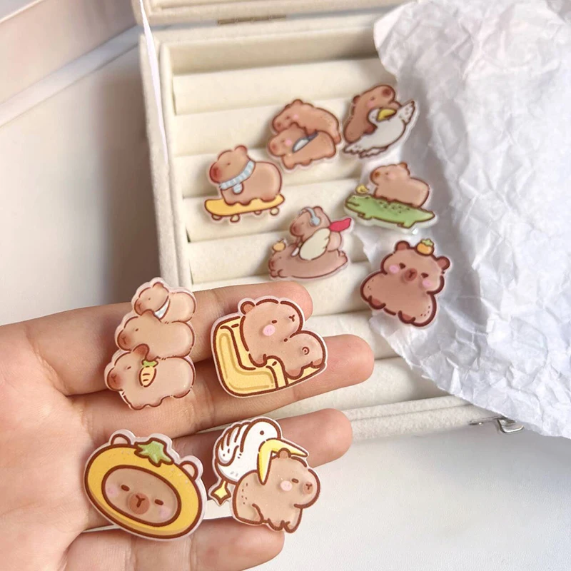 Симпатичная заколка для волос capyучитыбара Милая мультяшная утка рот зажим челка зажим боковая заколка для волос для девочек женщин детей аксессуары для волос подарок
Симпатичная заколка для волос capyучитыбара Милая мультяшная утка рот зажим челка зажим боковая заколка для волос для девочек женщин детей аксессуары для волос подарок