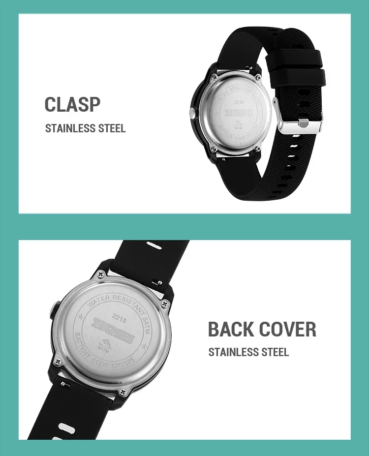 SKMEI 2218 Stopwatch Wristwatch Clock reloj hombre Cool Digital Countdown Sport Watches For Men Women Student 5Bar Waterproof SKMEI 2218 Stopwatch Wristwatch Clock reloj hombre Cool Digital Countdown Sport Watches For Men Women Student 5Bar Waterproof