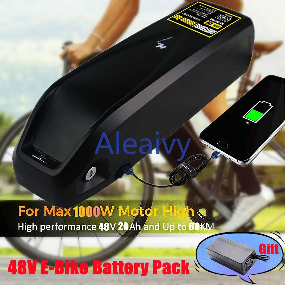 

Genuine 48V 20AH 13S 18650 Lithium Ebike Batterie Hailong Max 1000W Motor Bike Conversion Kit Electric Bicycle US EU Duty Free