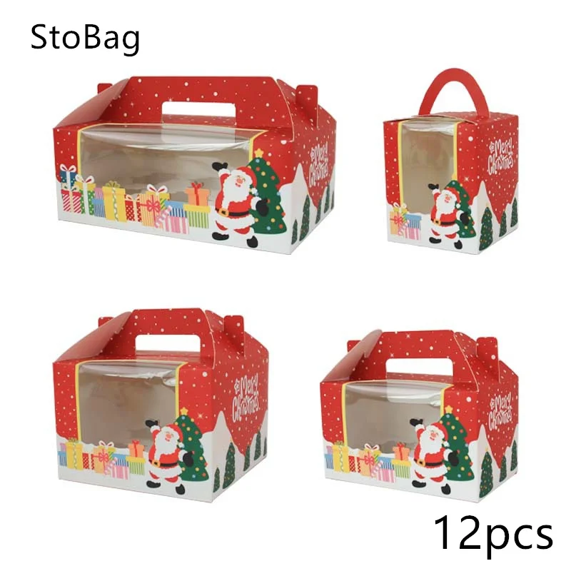 StoBag12pcs Christmas New Cupcake Box Transparent Packaging Cake Gift Baking Handmade Santa Claus Kids Holiday Party Supplies
StoBag12pcs Christmas New Cupcake Box Transparent Packaging Cake Gift Baking Handmade Santa Claus Kids Holiday Party Supplies