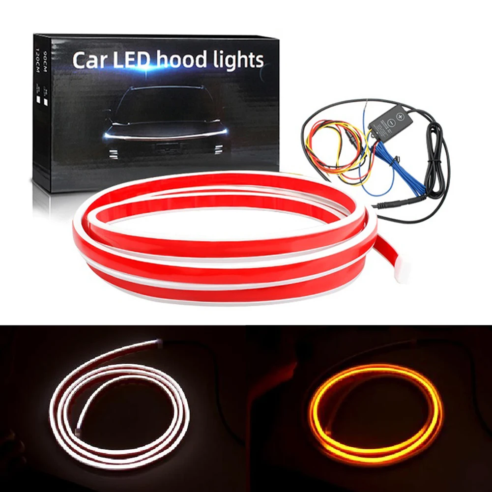 Car LED Hood Decorative Lamp Car Daytime Running Light Strip Super Bright Waterproof DRL LED Strip 12V Auto Headlight Strip
Car LED Hood Decorative Lamp Car Daytime Running Light Strip Super Bright Waterproof DRL LED Strip 12V Auto Headlight Strip