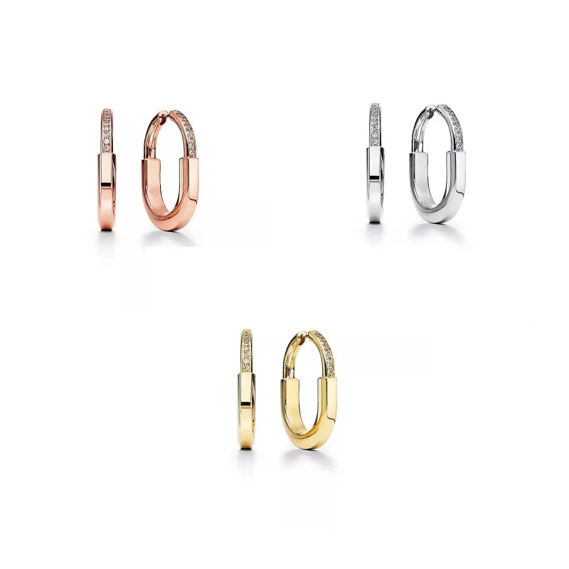 2023 New High Quality Luxury Brand 925 Sterling Silver Medium Geometric Lock Earstuds Women's Jewelry
2023 New High Quality Luxury Brand 925 Sterling Silver Medium Geometric Lock Earstuds Women's Jewelry