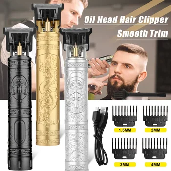 2023 New Vintage T9 Electric Cordless Hair Cutting Machine Professional Hair Barber Trimmer For Men Clipper Shaver Beard Lighter