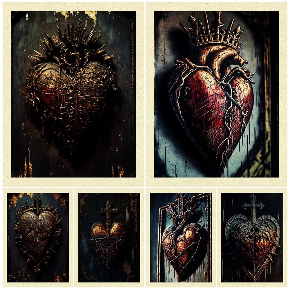 The Weathered Sacred Heart Vintage Photography Wall Art Canvas Painting Sacred Heart Statue Photos Art Poster Print Decoration
The Weathered Sacred Heart Vintage Photography Wall Art Canvas Painting Sacred Heart Statue Photos Art Poster Print Decoration