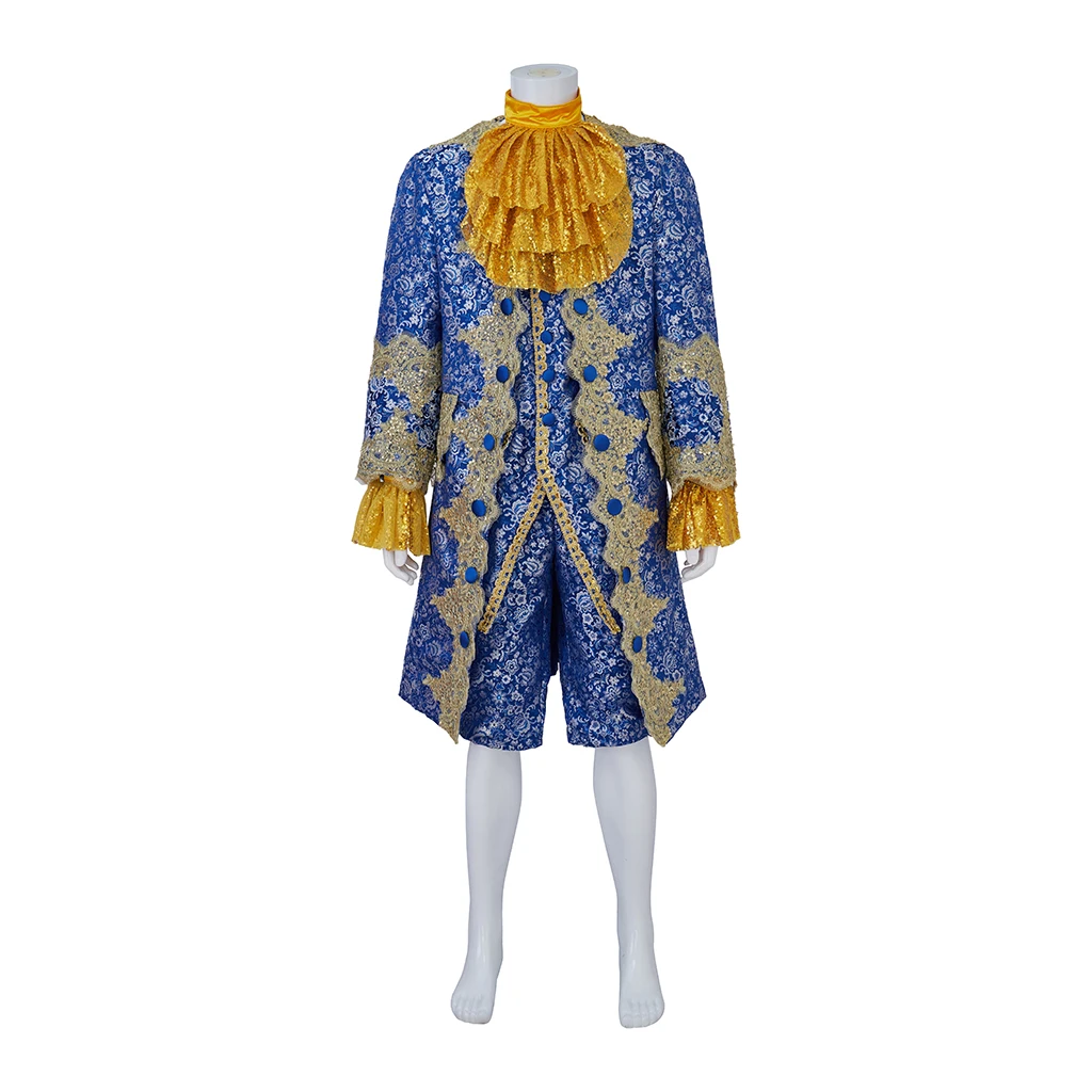 18th Century Men's Rococo Prince Cosplay Lord King Costume Victorian Suit Brocade Golden Lace Embroidery Luxurious Outfit
18th Century Men's Rococo Prince Cosplay Lord King Costume Victorian Suit Brocade Golden Lace Embroidery Luxurious Outfit
