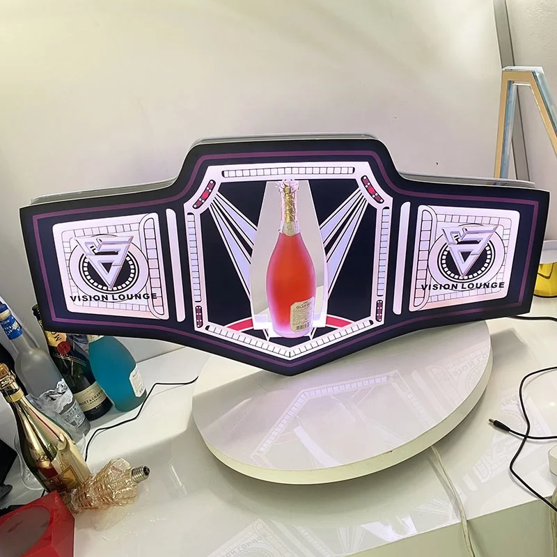 VIP Belt Display Bottle Tray LED bottle glorifier Illuminated Bottle Presenter for Party Night Club
VIP Belt Display Bottle Tray LED bottle glorifier Illuminated Bottle Presenter for Party Night Club