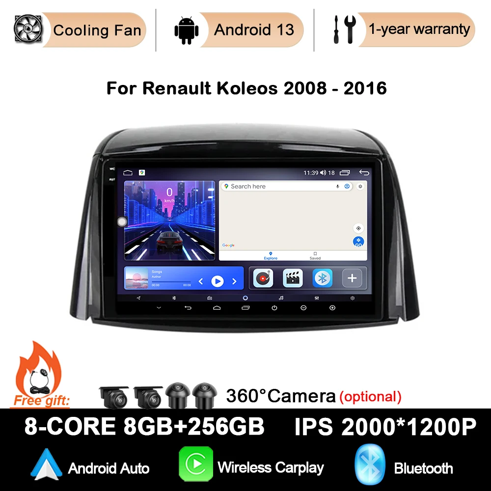 Автомобильный радиоприемник, мультимедийный плеер, навигация GPS для Renault Koleos 2008-2016, Android 13, аудио, Carplay, 9-дюймовый экран BT NO 2DIN
Автомобильный радиоприемник, мультимедийный плеер, навигация GPS для Renault Koleos 2008-2016, Android 13, аудио, Carplay, 9-дюймовый экран BT NO 2DIN