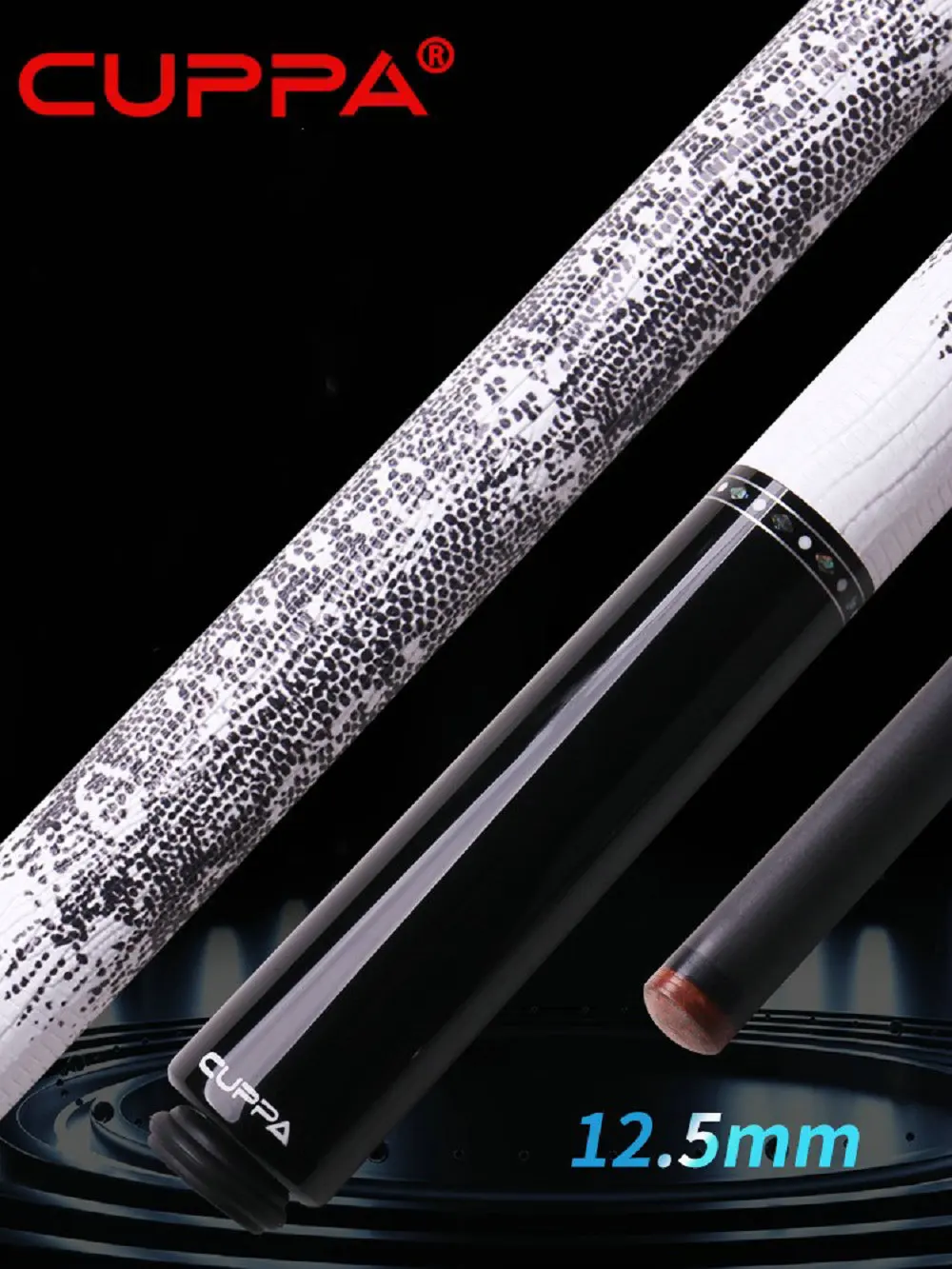 CUPPA 58" Carbon Energy Lizard Leather Billiard Pool Cue Stick 10.5/11.5/12.5mm Set 
CUPPA 58" Carbon Energy Lizard Leather Billiard Pool Cue Stick 10.5/11.5/12.5mm Set