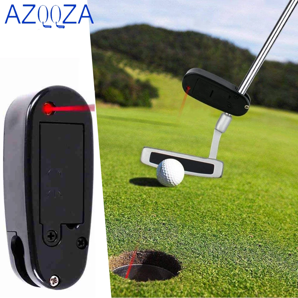 

Mini Black Golf Putter Laser Pointer Putting Training Aim Line Corrector Improve Aid Tool Outdoors Golf Practice Accessories