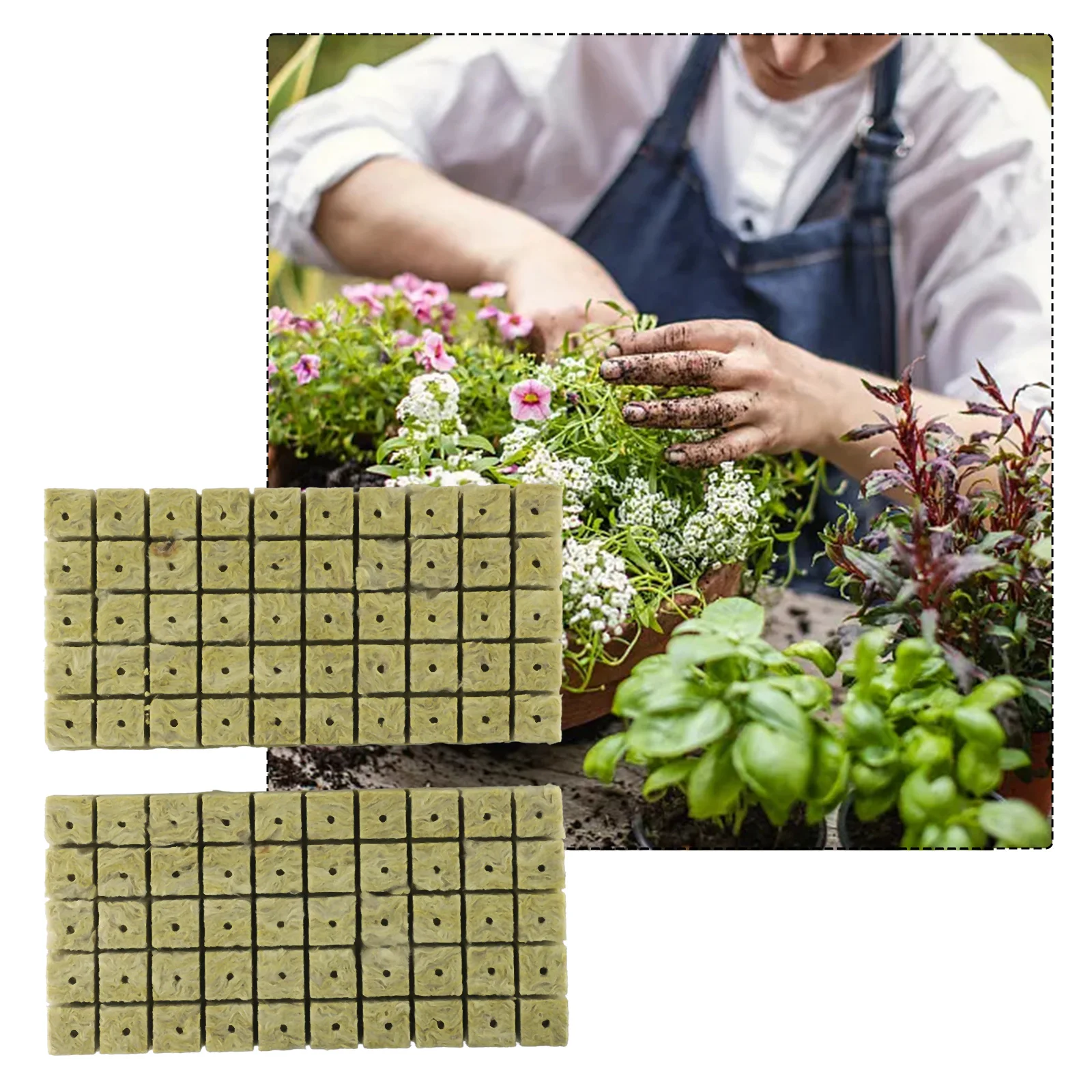 50/100PCS Starter Block Plugs Grow Tray Wool Cubes Hydroponic Soilless Starting Rock Cultivation Planting Blocks Cube
50/100PCS Starter Block Plugs Grow Tray Wool Cubes Hydroponic Soilless Starting Rock Cultivation Planting Blocks Cube