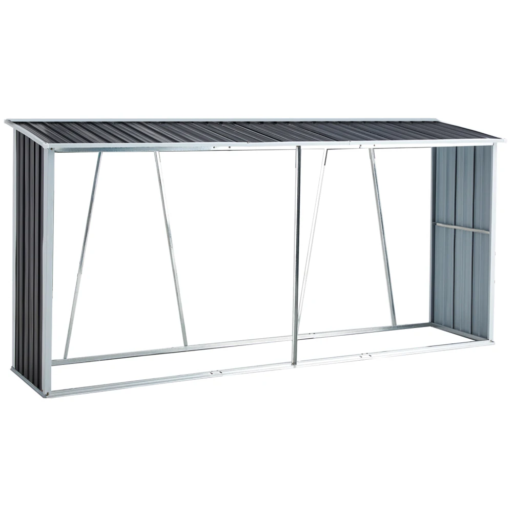 Firewood Rack With Sloping Roof Weather-Resistant Easy Assembly Galvanized Steel Log Holder Storage Solution For Firewood
Firewood Rack With Sloping Roof Weather-Resistant Easy Assembly Galvanized Steel Log Holder Storage Solution For Firewood