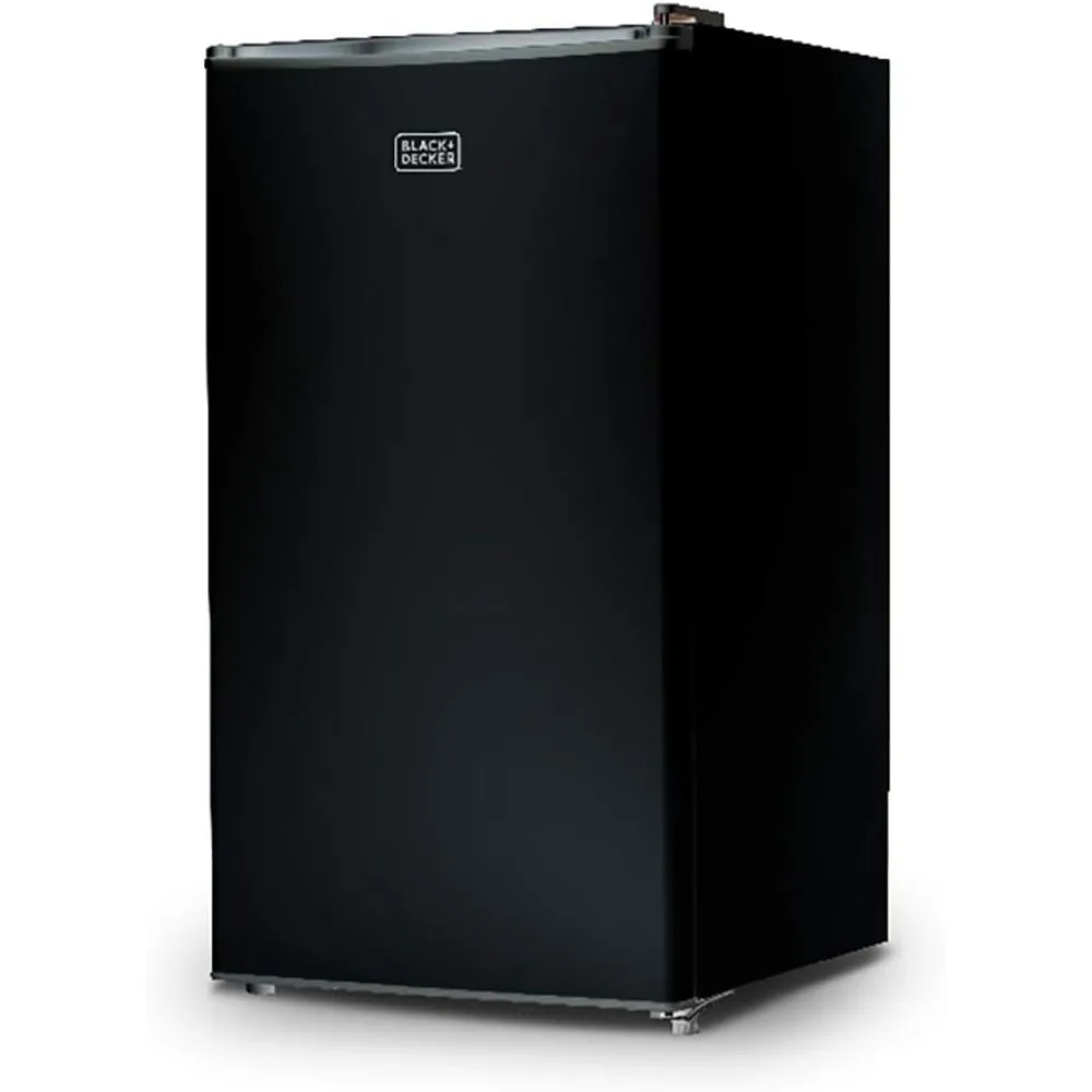 

BLACK+DECKER BCRK32B Compact Refrigerator Energy Star Single Door Mini Fridge with Freezer, 3.2 Cubic Feet, Black