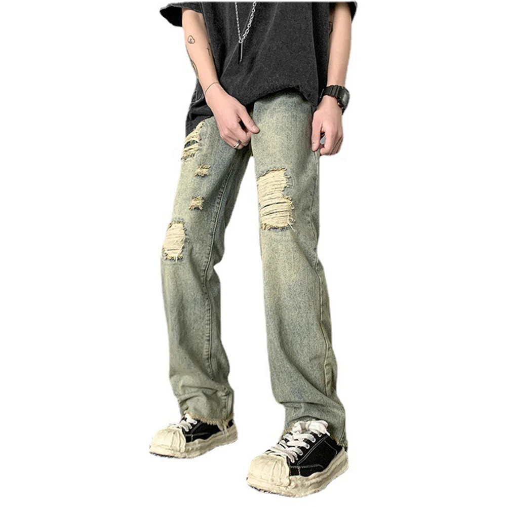 Straight Pants Jeans 50%Polyester+50%Cotton Casual Fashion For Vacation Holiday Jeans Men Ripped Comfy Fashion
Straight Pants Jeans 50%Polyester+50%Cotton Casual Fashion For Vacation Holiday Jeans Men Ripped Comfy Fashion