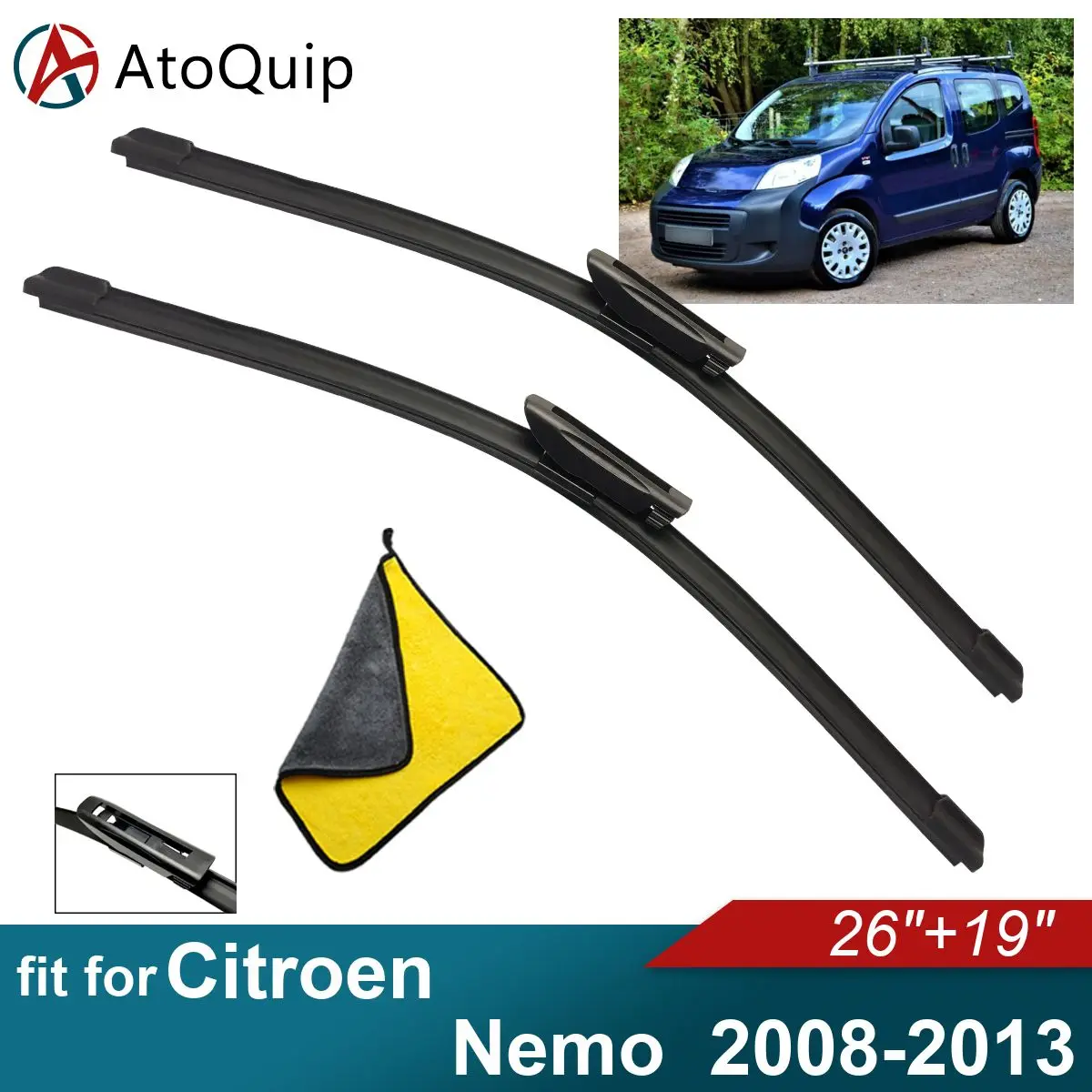 Car Windshield Wiper Blades Fit For Citroen Nemo Wiper Blades Soft Rubber Auto Front Windscreen 2008 2009 2010 2011 2012 2013
Car Windshield Wiper Blades Fit For Citroen Nemo Wiper Blades Soft Rubber Auto Front Windscreen 2008 2009 2010 2011 2012 2013