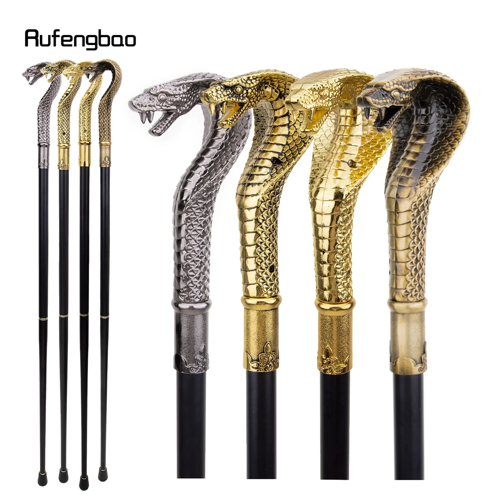 

Colorful Luxury Snake Handle Fashion Walking Stick for Party Decorative Walking Cane Elegant Crosier Knob Walking Stick 93cm