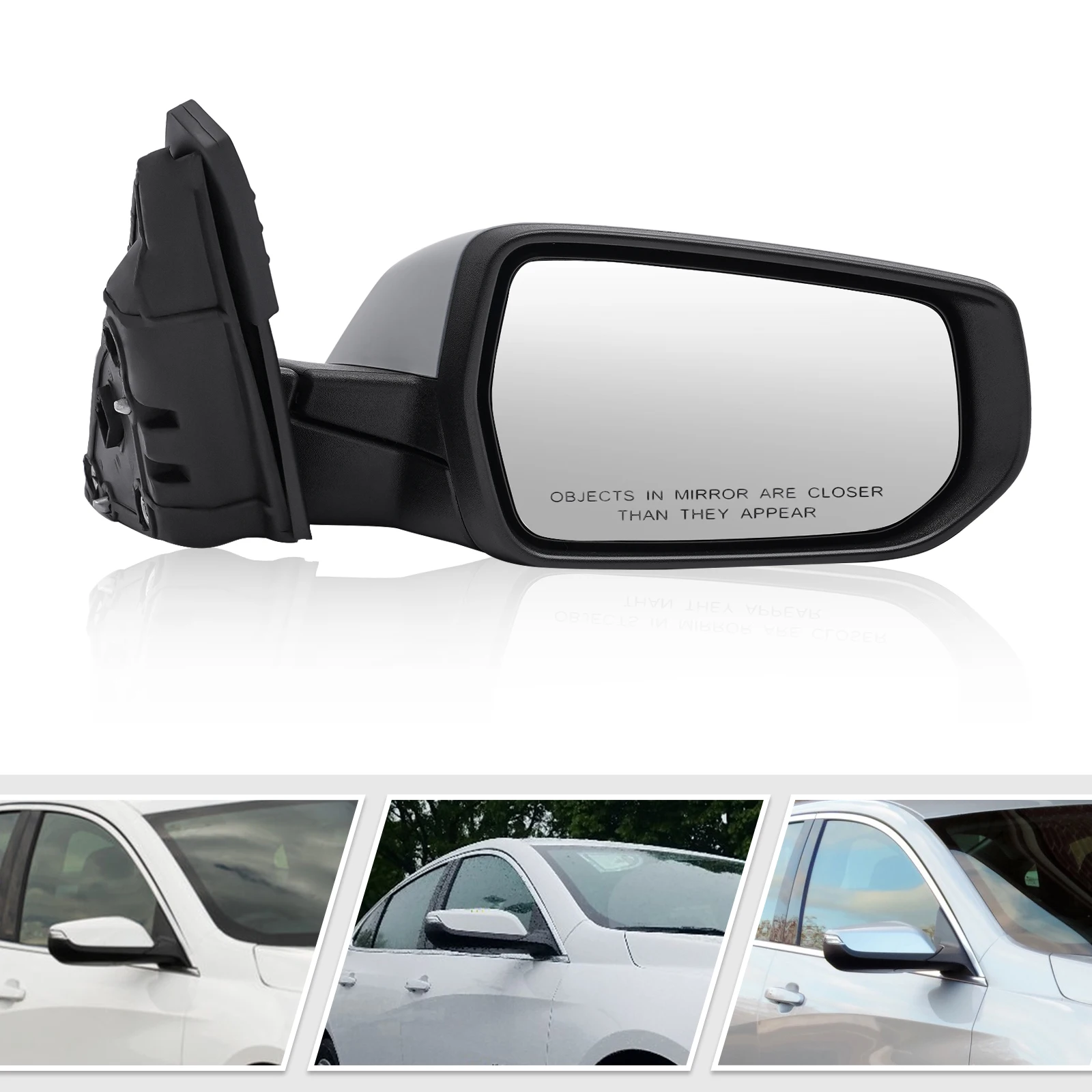 

Passenger Side 7Pin Door Mirror Durable Right Side Mirror w/ Turn Signal Light Fits for 2016-2022 Chevy Malibu LT Hybrid RH