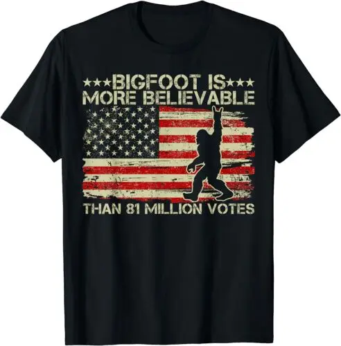Смешная цитата «Миллион голосов», Bigfoot-более правдоподобная футболка унисекс
Смешная цитата «Миллион голосов», Bigfoot-более правдоподобная футболка унисекс
