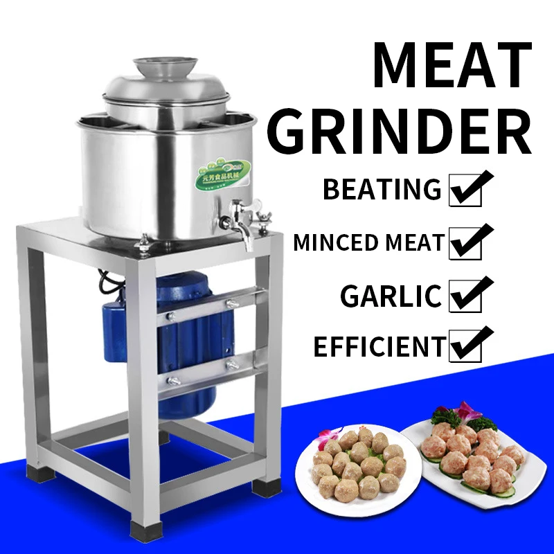 

Commercial Type 24 Meatball Beater Stainless Steel 4kg/time Electric Meat Mincer Grinder Processing Garlic Ginger Machine