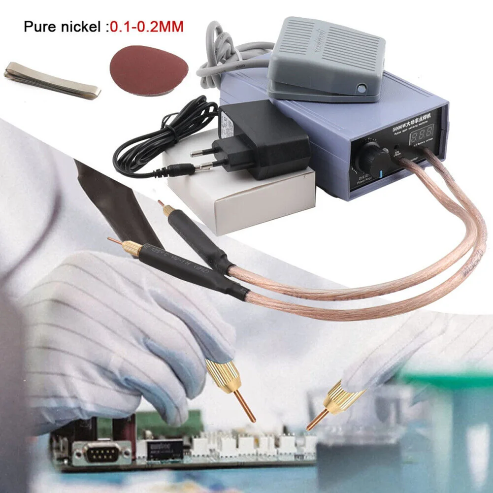 5000W Portable Mini Spot Welder Machine Foot Pedal Style 110V 0.1-0.2MM Nickel Strip For DIY Jewelry Welding Tools
5000W Portable Mini Spot Welder Machine Foot Pedal Style 110V 0.1-0.2MM Nickel Strip For DIY Jewelry Welding Tools