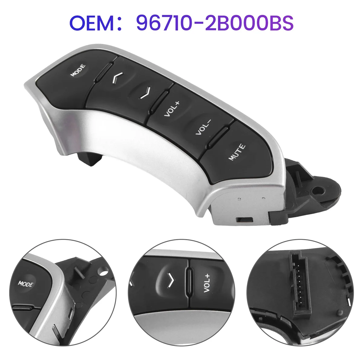 96710-2B000BS Car Steering Wheel Remote Control Switch LH for Hyundai Santa Fe 2010
96710-2B000BS Car Steering Wheel Remote Control Switch LH for Hyundai Santa Fe 2010