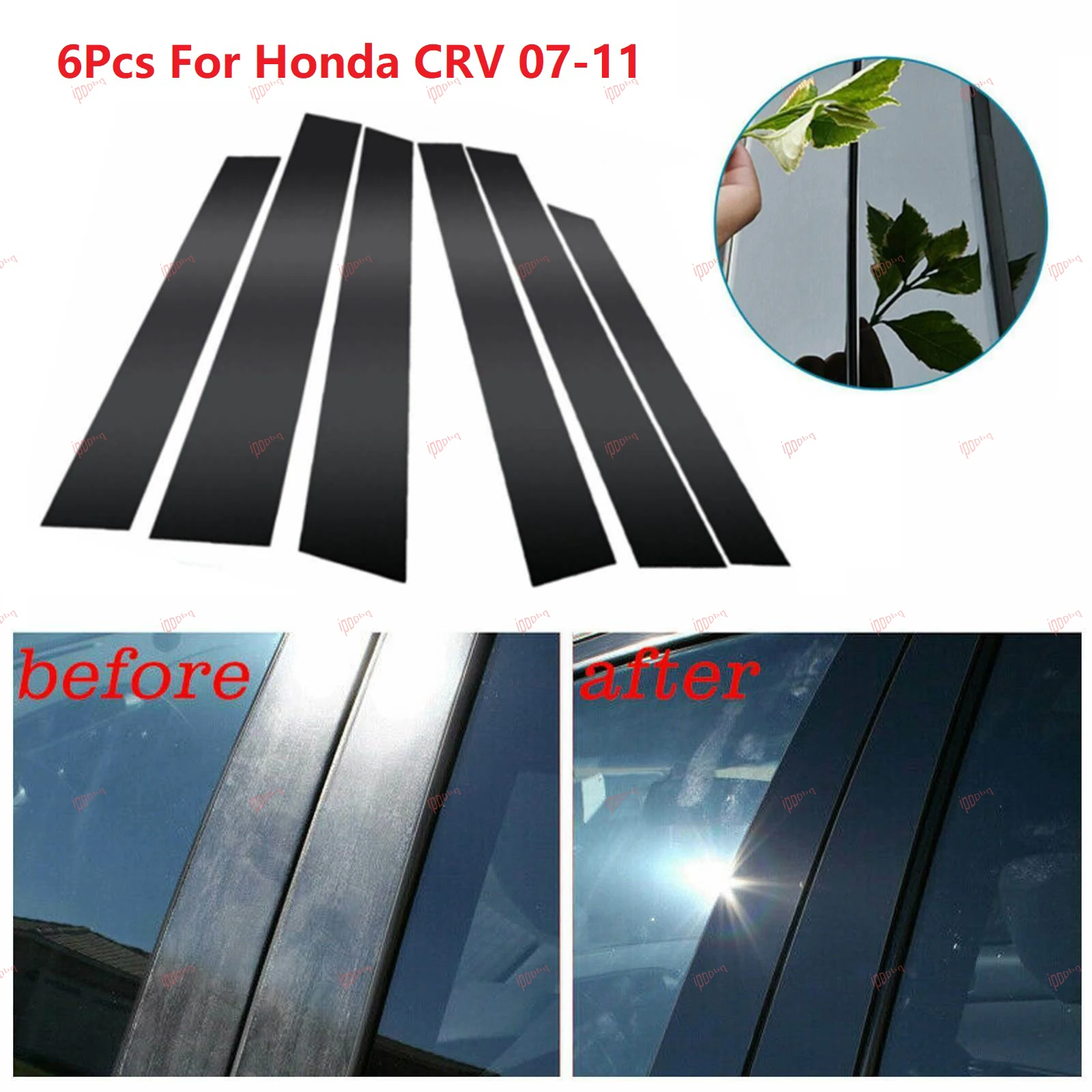 6pcs PC Gloss Black Window B-Pillars Protective Decorative Sticker For Honda CRV CR-V 2007-2011
6pcs PC Gloss Black Window B-Pillars Protective Decorative Sticker For Honda CRV CR-V 2007-2011