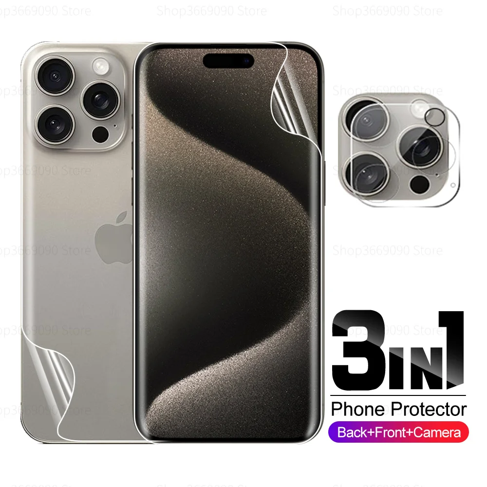 3in1 Camera Lens Protector Hydrogel Film For Iphone 15 pro max I phone 15 plus iphone15 promax Screen Protector Protection Films
3in1 Camera Lens Protector Hydrogel Film For Iphone 15 pro max I phone 15 plus iphone15 promax Screen Protector Protection Films