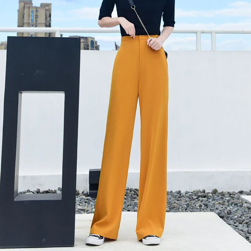 High Waist Women Wide Leg Pants Spring Summer New Fashion Loose Casual Elegant Long Trousers High Quality Female Straight Pants
High Waist Women Wide Leg Pants Spring Summer New Fashion Loose Casual Elegant Long Trousers High Quality Female Straight Pants