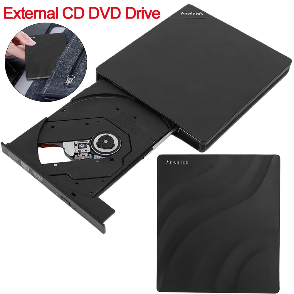 

USB 3.0 Type-C External DVD RW CD Writer Drive Burner Reader Player Optical Drives CD-ROM DVD-ROM Disk Drive for Laptop PC