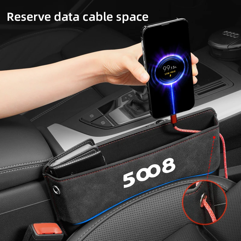 Multifunction Seat Crevice Storage Box For Peugeot 5008 auto Car Seat Gap Organizer Seat Side Bag Reserved Charging Cable Hole
Multifunction Seat Crevice Storage Box For Peugeot 5008 auto Car Seat Gap Organizer Seat Side Bag Reserved Charging Cable Hole
