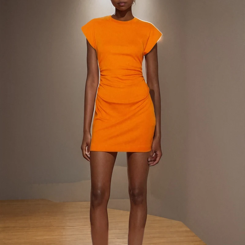 OMSJ 2024 Cotton Round Neck Flying Sleeves Pleated High-quality Sexy Casual High Waist Bodycon Solid Color Women Street Sundress
OMSJ 2024 Cotton Round Neck Flying Sleeves Pleated High-quality Sexy Casual High Waist Bodycon Solid Color Women Street Sundress