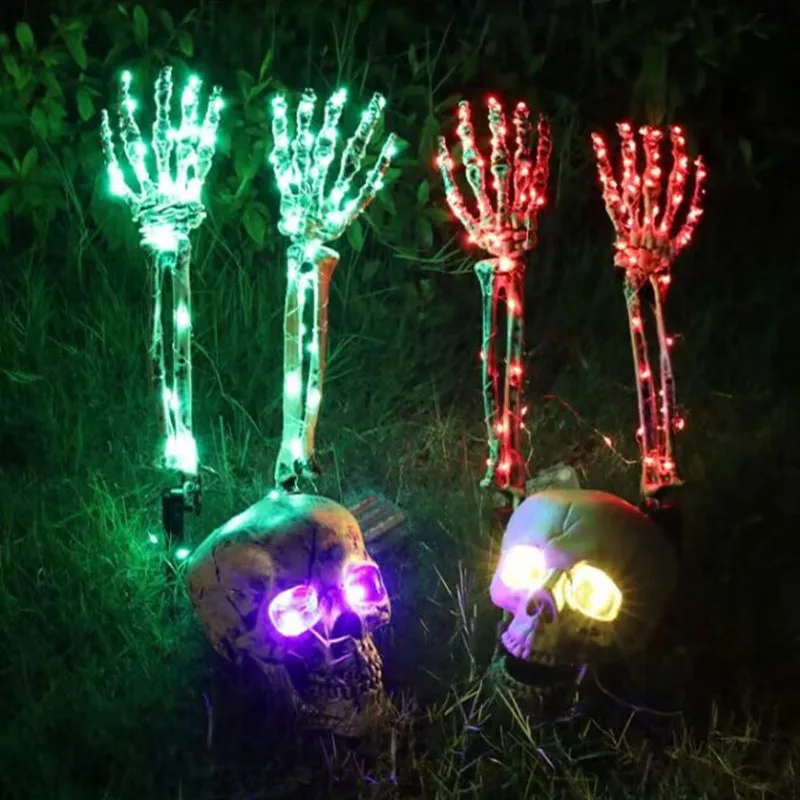 Halloween Decoration Skull Head Ghost Hand Glowing Outdoor Garden Courtyard Lawn Courtyard Decoration Decoration Items and Props
Halloween Decoration Skull Head Ghost Hand Glowing Outdoor Garden Courtyard Lawn Courtyard Decoration Decoration Items and Props