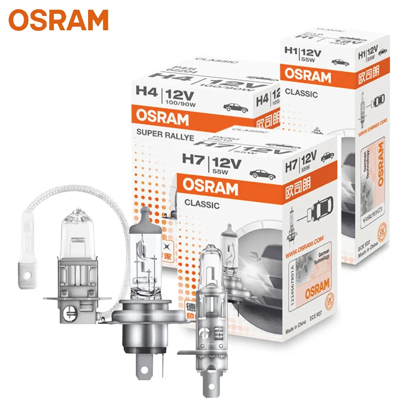 

OSRAM H1 H3 H4 H7 3200K 12V Original Line Spare Parts Head Light Fog Lamp Car OEM Halogen Bulb Auto Lamp Made In China 1X