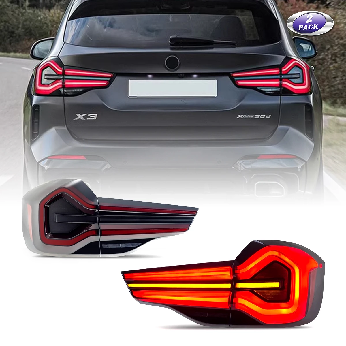 Car Light Taillights For BMW X3 Tail Lights 2010-2021 G01 G08 Full LED Rear Lamp Upgrade 2022 Style
Car Light Taillights For BMW X3 Tail Lights 2010-2021 G01 G08 Full LED Rear Lamp Upgrade 2022 Style