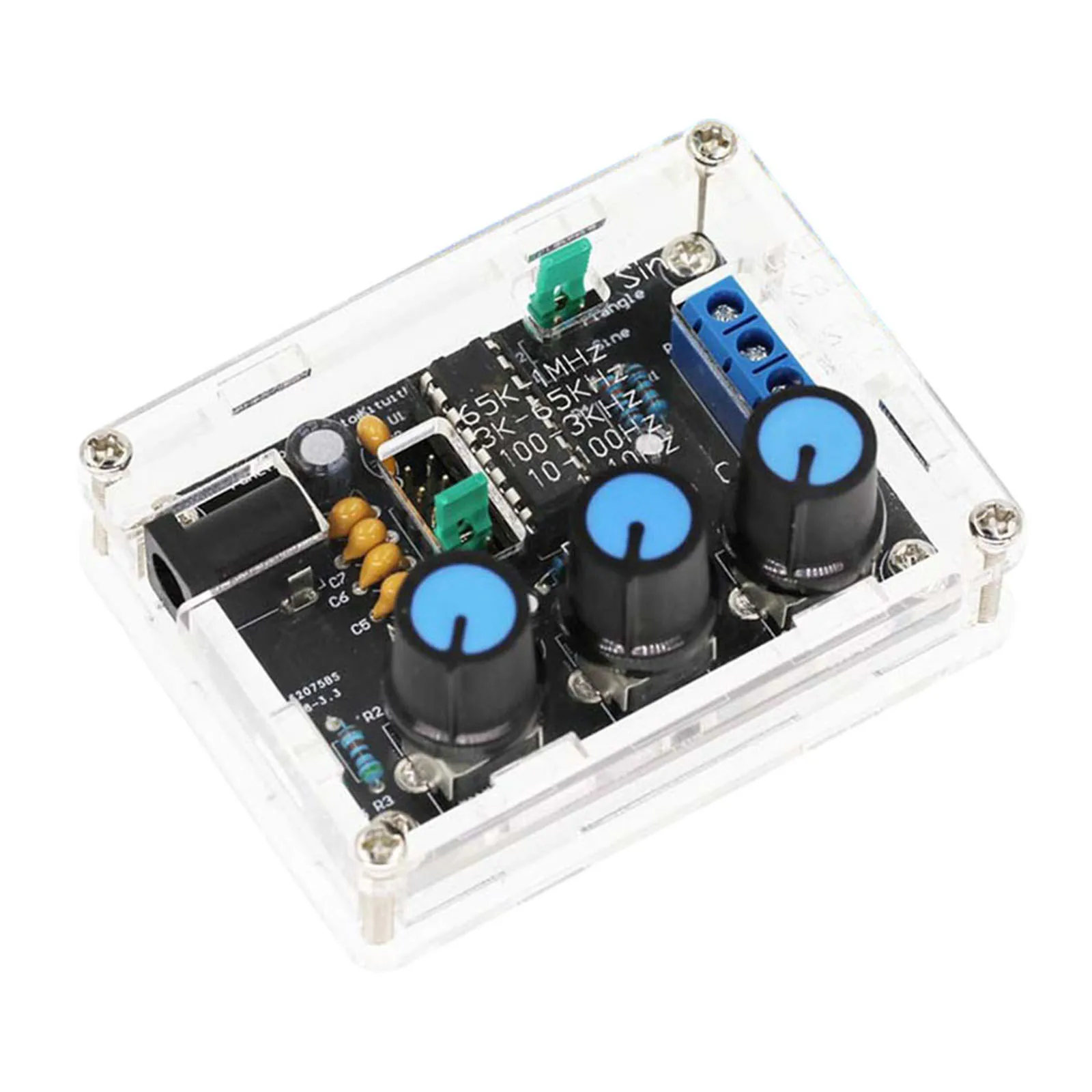 XR2206 High Precision Signal Generator Sine Triangle Square Wave DIY Kit With Shell Adjustable Frequency 1Hz 1MHz (9 12VDC)
XR2206 High Precision Signal Generator Sine Triangle Square Wave DIY Kit With Shell Adjustable Frequency 1Hz 1MHz (9 12VDC)