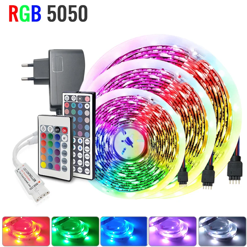 

Led Alexa 2835 5050 Led Chain Lights 12V Rgb Led Tape Bluetooth Wifi Ir Led Lights Controller 5M 10M 15M Ribbon Party Led Strips