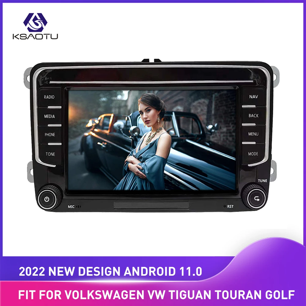Factory price 2 din gps Autoradio car media Android 10.0 For VW Golf 5 6 Je tta Mk5 Mk6 Passat CC Tiguan polo Eos |