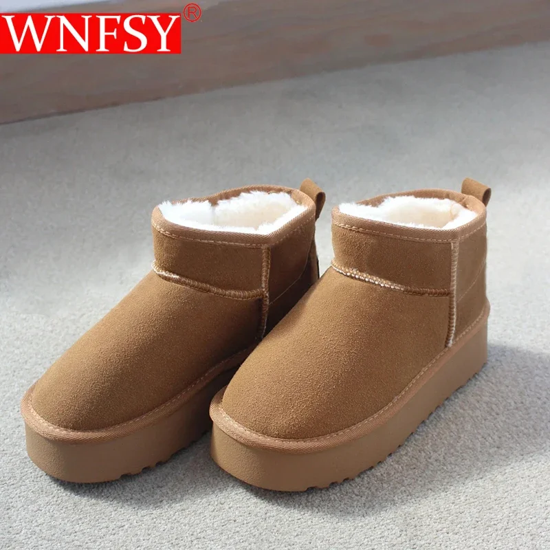 Wnfsy Women Snow Boots Winter Ankle Platform Shoes Suede Plush Warm Casual Shoe Goth Fashion Chelsea Women Anti-slip Cotton Boot
Wnfsy Women Snow Boots Winter Ankle Platform Shoes Suede Plush Warm Casual Shoe Goth Fashion Chelsea Women Anti-slip Cotton Boot
