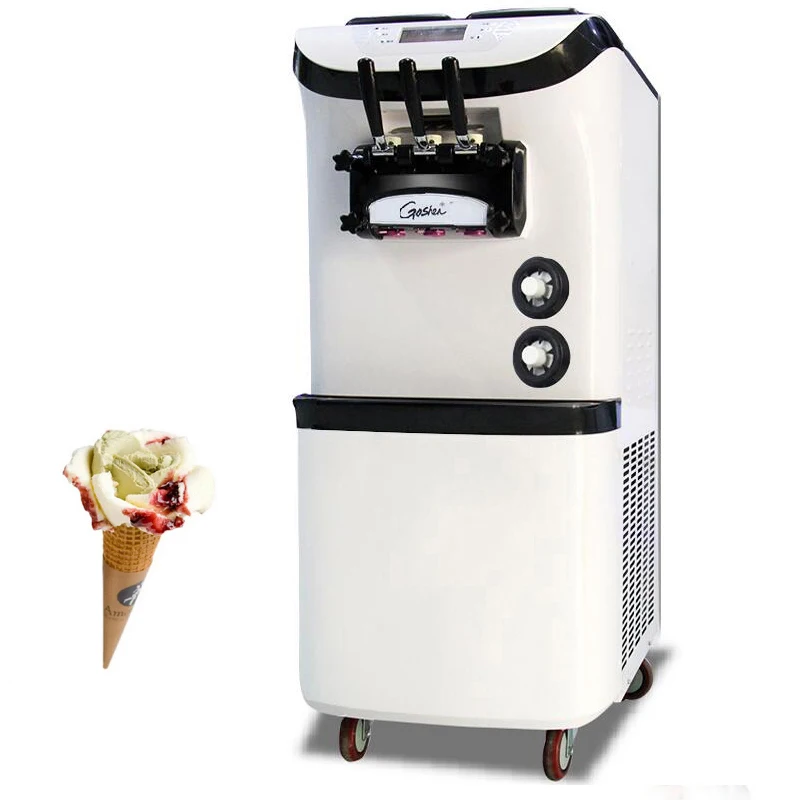 Commercial Soft Serve Ice Cream Machine Electric LCD panel Three Flavors Ice-cream Making Machine 220V 110V
Commercial Soft Serve Ice Cream Machine Electric LCD panel Three Flavors Ice-cream Making Machine 220V 110V