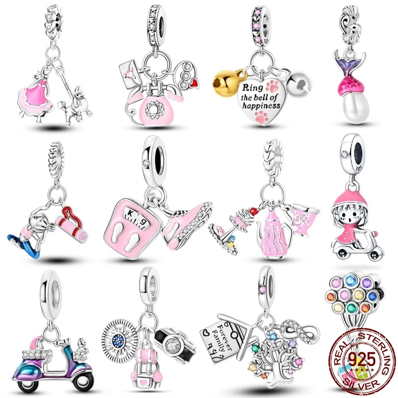 100% Genuine S925 Sterling Silver Pink Series Sweetheart Beads Fit Pandora Bracelet DIY Beads Fashion For Women Jewelry Gift
100% Genuine S925 Sterling Silver Pink Series Sweetheart Beads Fit Pandora Bracelet DIY Beads Fashion For Women Jewelry Gift